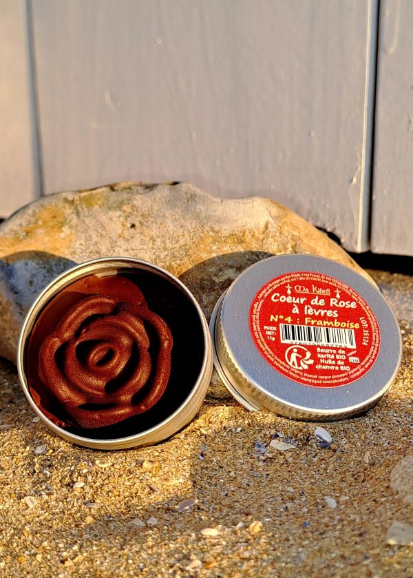 baume-levres-framboise-naturel baume à lèvres framboise naturel en forme de rose – Ma Kibell