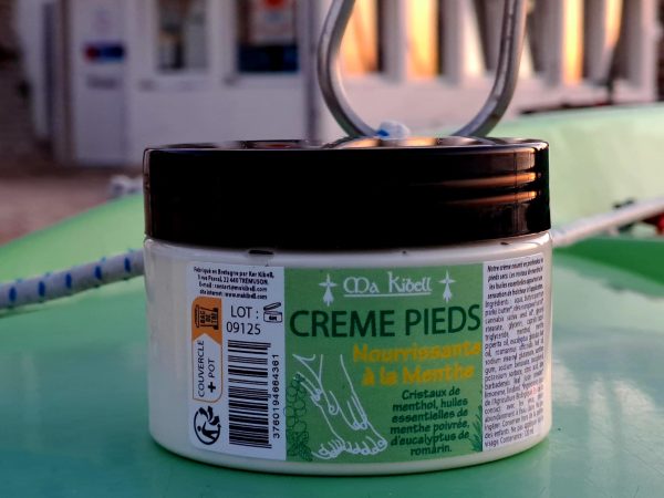 Crème pieds nourrissante à la menthe chanvre bio Ma Kibell