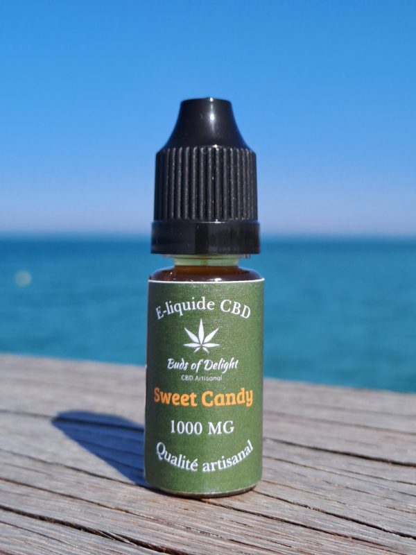 e-liquide CBD Sweet Candy 1000 mg – goût fruité sucré – 10ml – fabriqué en France
