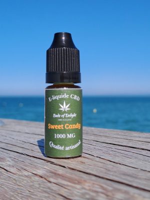 e-liquide CBD Sweet Candy 1000 mg – goût fruité sucré – 10ml – fabriqué en France