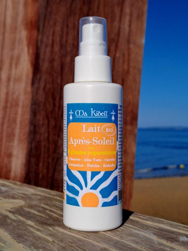 lait-apres-soleil-bio-chanvre Lait après-soleil aux plantes réparatrices Ma Kibell – flacon 125 ml - CBD SA MER