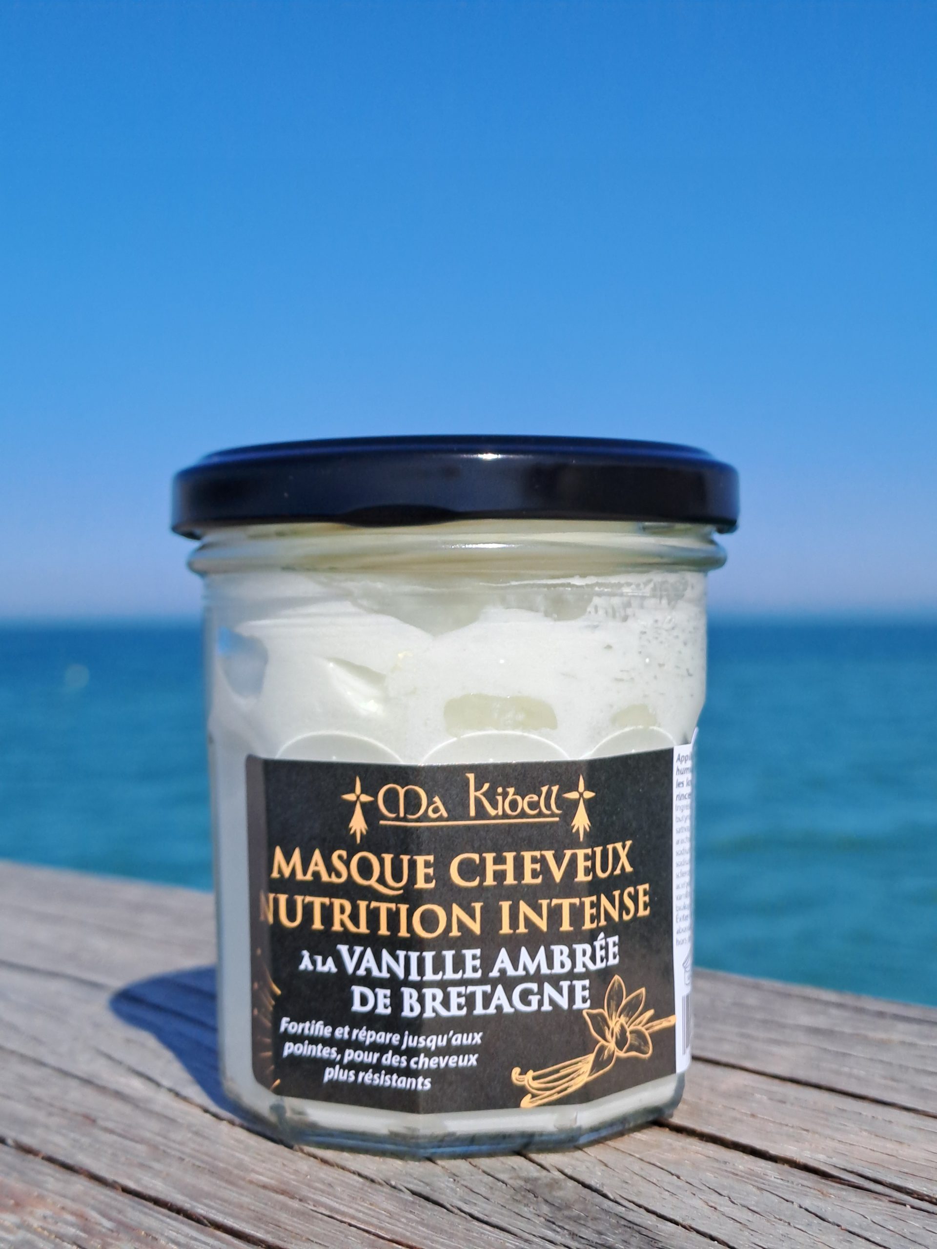 Masque cheveux nutrition intense à la vanille ambrée de Bretagne – Ma Kibell - CBD SA MER
