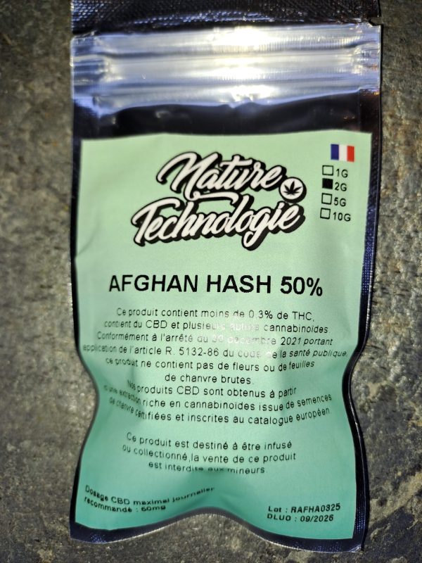 Résine CBD Afghan 50% | Hash puissant et légal – Livraison rapide