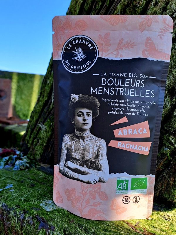 Tisane douleurs menstruelles CBD bio – Soulagement naturel