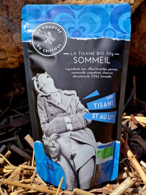 tisane sommeil CBD bio Le Chanvre du Griffoul